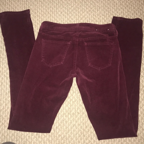 UNIQLO - Corduroy Maroon Pants - SZ 22 - Picture 3 of 3